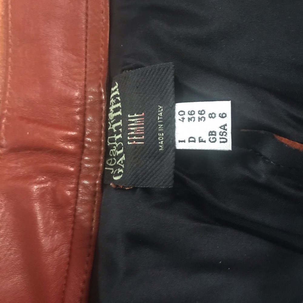 Jean Paul Gautier leather pants - Picture 4 of 4
